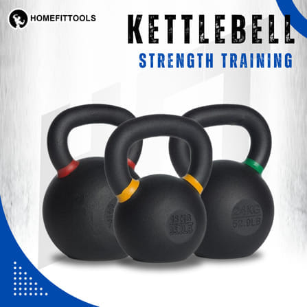 เคตเทิลเบล HOMEFITTOOLS น้ำหนัก 24 KG สีดำด้าน_3