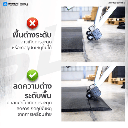 ขอบแผ่นยางปูพื้น HOMEFITTOOLS หนา 20 มม. ยาว 50CM._4