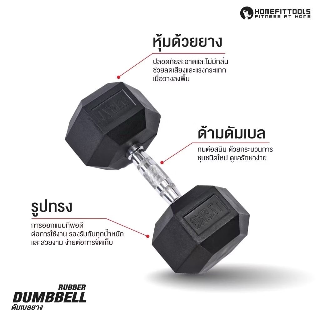 ชุดดัมเบลเหลี่ยม 3 คู่ พร้อมขาตั้ง HOMEFITTOOLS R301 SET-1_2