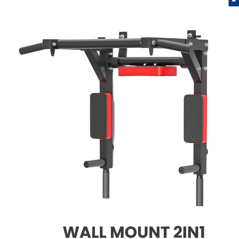 บาร์ดึงข้อติดผนัง HOMEFITTOOLS WALL MOUNT MULTI GRIP 2IN1 สีดำ_3