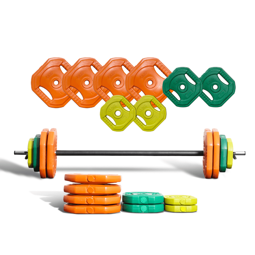 ชุดบาร์เบลยกน้ำหนัก HOMEFITTOOLS 30 KG