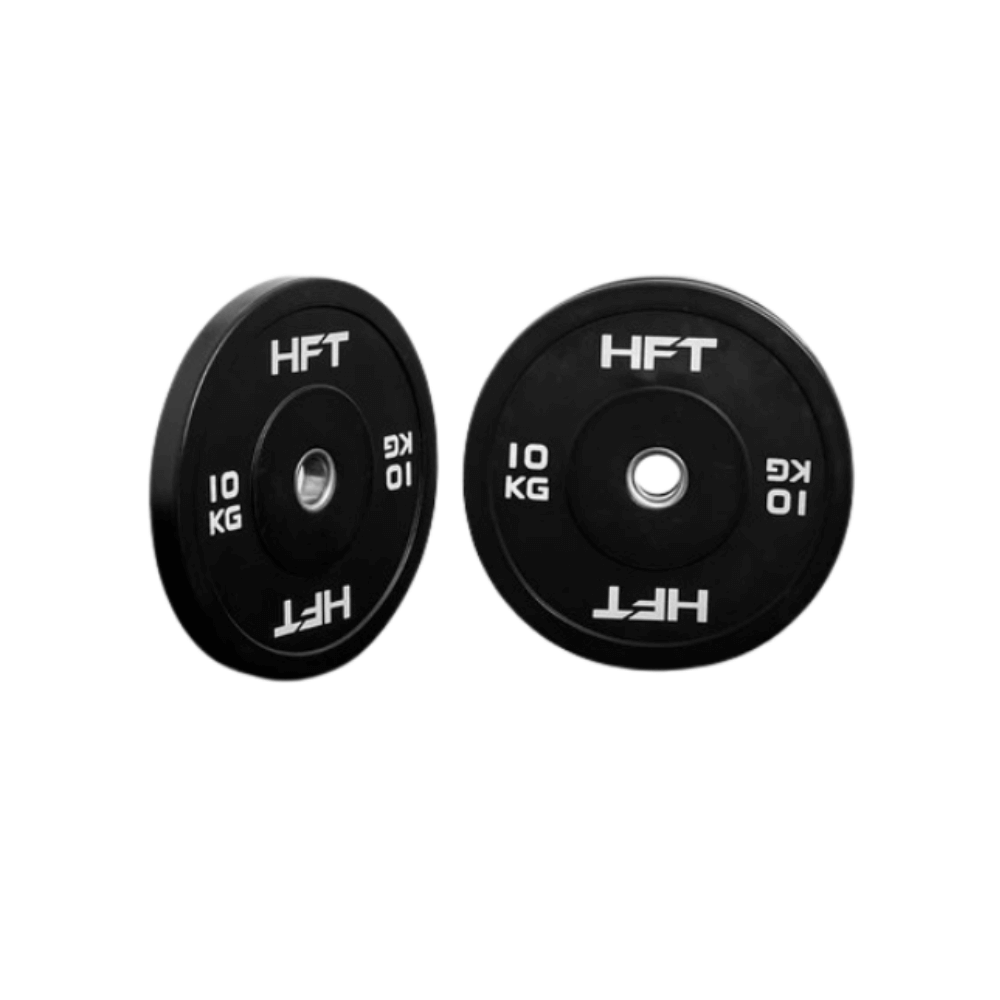 แผ่นน้ำหนัก BUMPER PLATE HOMEFITTOOLS 10 KG 1 แผ่น