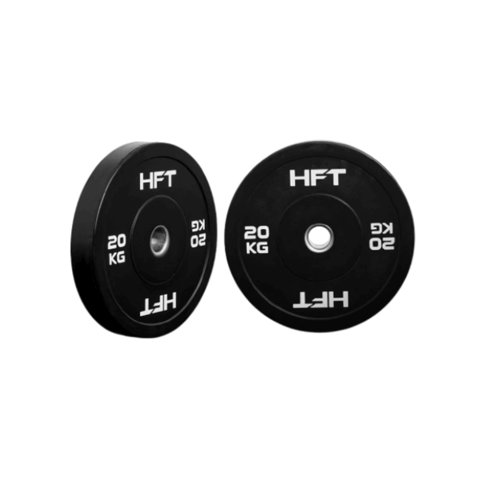 แผ่นน้ำหนัก BUMPER PLATE HOMEFITTOOLS 20 KG 1 แผ่น_0