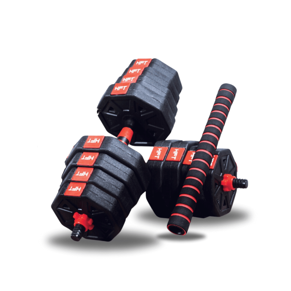 ดัมเบลพลาสติกปรับน้ำหนัก HOMEFITTOOLS 40 KG_0