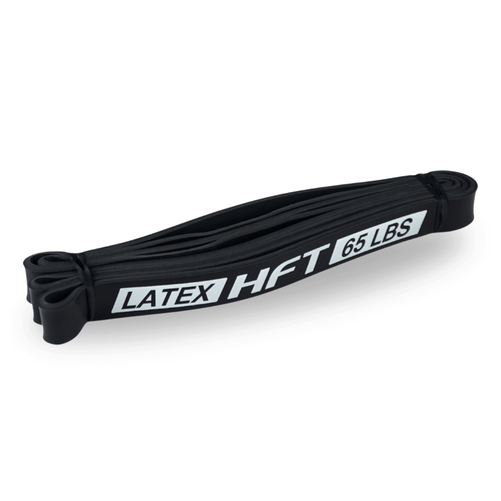 ยางยืดออกกำลังกาย HOMEFITTOOLS 20-70 ปอนด์ สีดำ LATEX