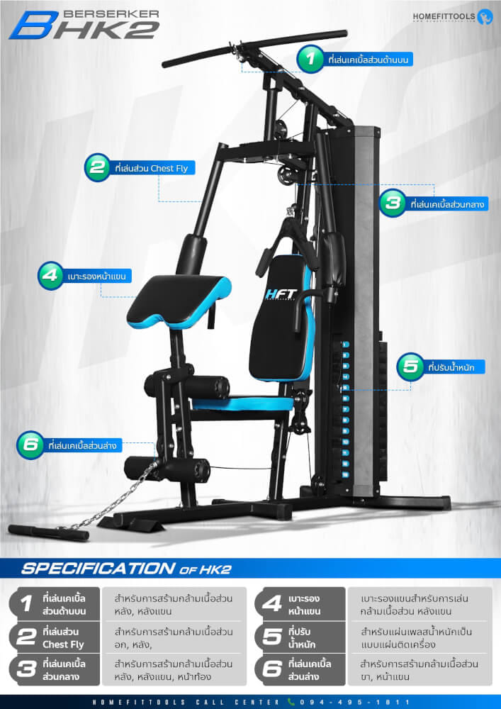 โฮมยิม HOMEFITTOOLS รุ่น HK2 MULTI FUNCTION_2