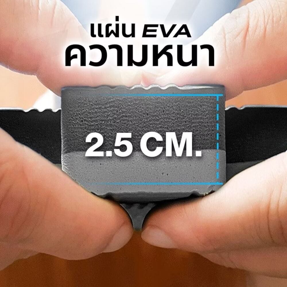 แผ่นยางจิ๊กซอว์ฟิตเนส EVA HOMEFITTOOLS 1X1 ม. หนา 25MM. สีเทา-ดำ_3