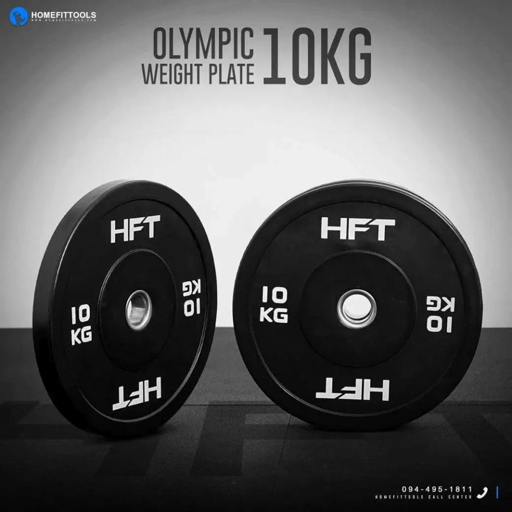 ชุดเซ็ตยกน้ำหนัก HOMEFITTOOLS POWERLIFTING SET 150 KG_5
