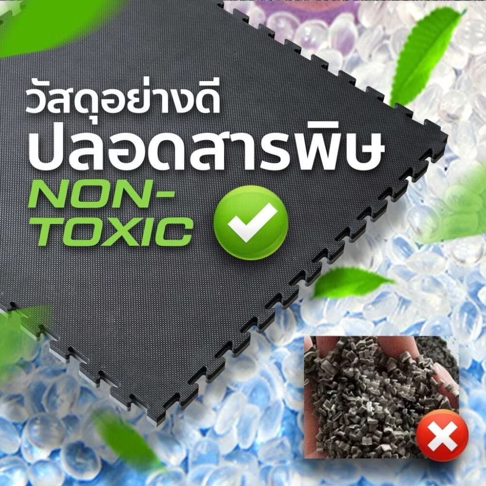 แผ่นยางจิ๊กซอว์ฟิตเนส EVA HOMEFITTOOLS 1X1 ม. หนา 25MM. สีเทา-ดำ_6