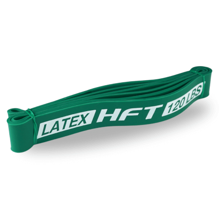 ยางยืดออกกำลังกาย HOMEFITTOOLS 50-125 ปอนด์ สีเขียว LATEX