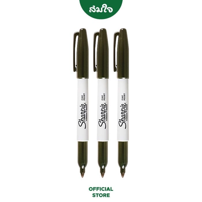 ปากกามาร์คเกอร์ SHARPIE FINE ขนาดหัว F 1.0มม. สีดำ จำนวน 3 ด้าม