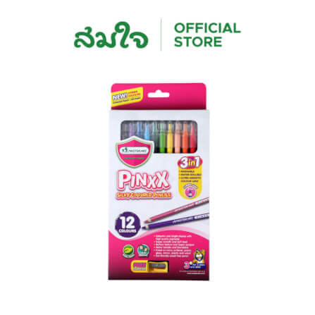 สีไม้ MASTER ART รุ่น PINXX สีลบได้ 12 สี_0