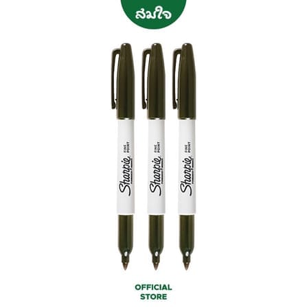 ปากกามาร์คเกอร์ SHARPIE FINE ขนาดหัว F 1.0มม. สีดำ จำนวน 3 ด้าม_1