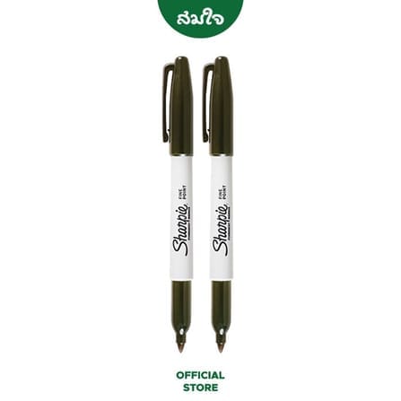 ปากกามาร์คเกอร์ SHARPIE FINE ขนาดหัว F 1.0มม. สีดำ จำนวน 2 ด้าม_1