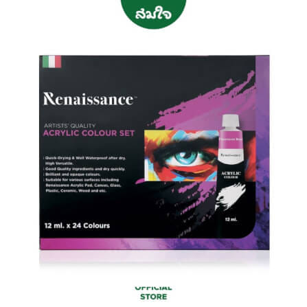 ชุดอะคริลิค RENAISSANCE บรรจุหลอดละ 12 ML จำนวน 24 สี_1