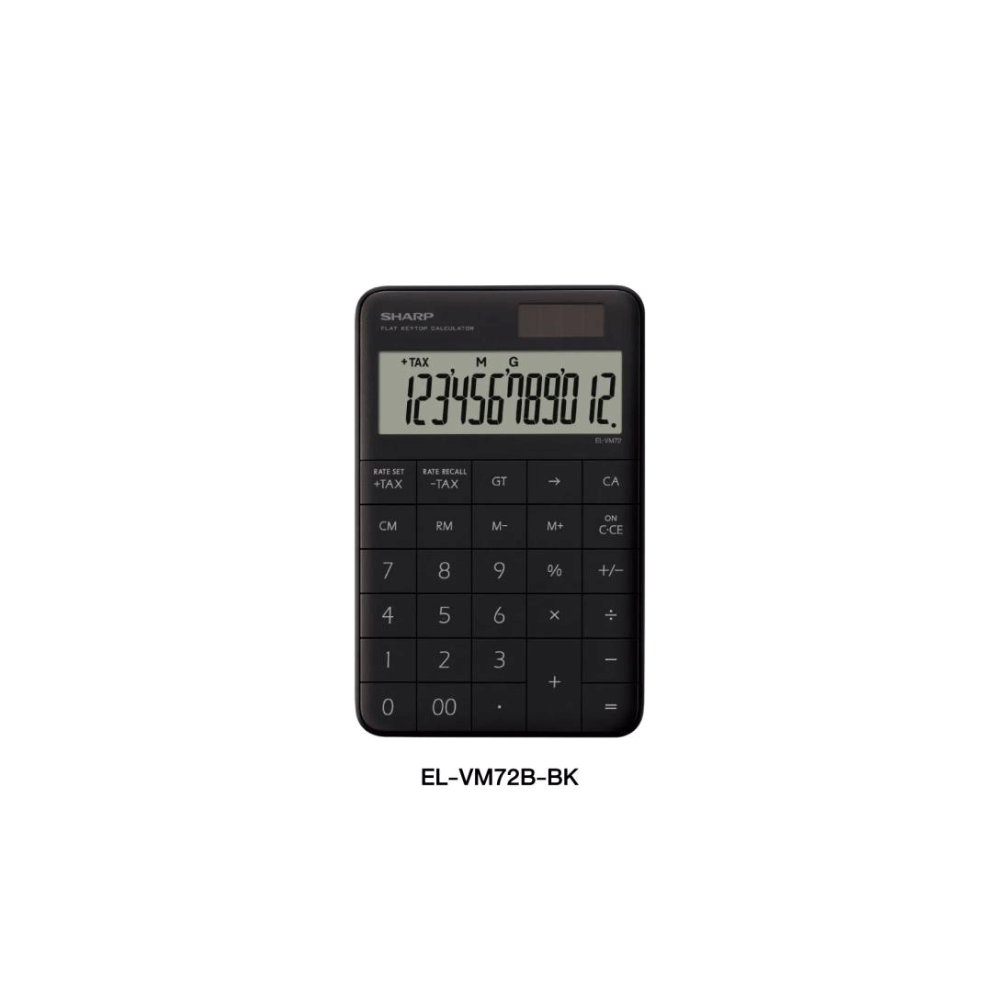 เครื่องคิดเลข SHARP รุ่น EL-VM72B-BK สีดำ_0