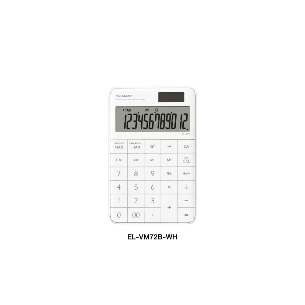 เครื่องคิดเลข SHARP รุ่น EL-VM72B-WH สีขาว_0