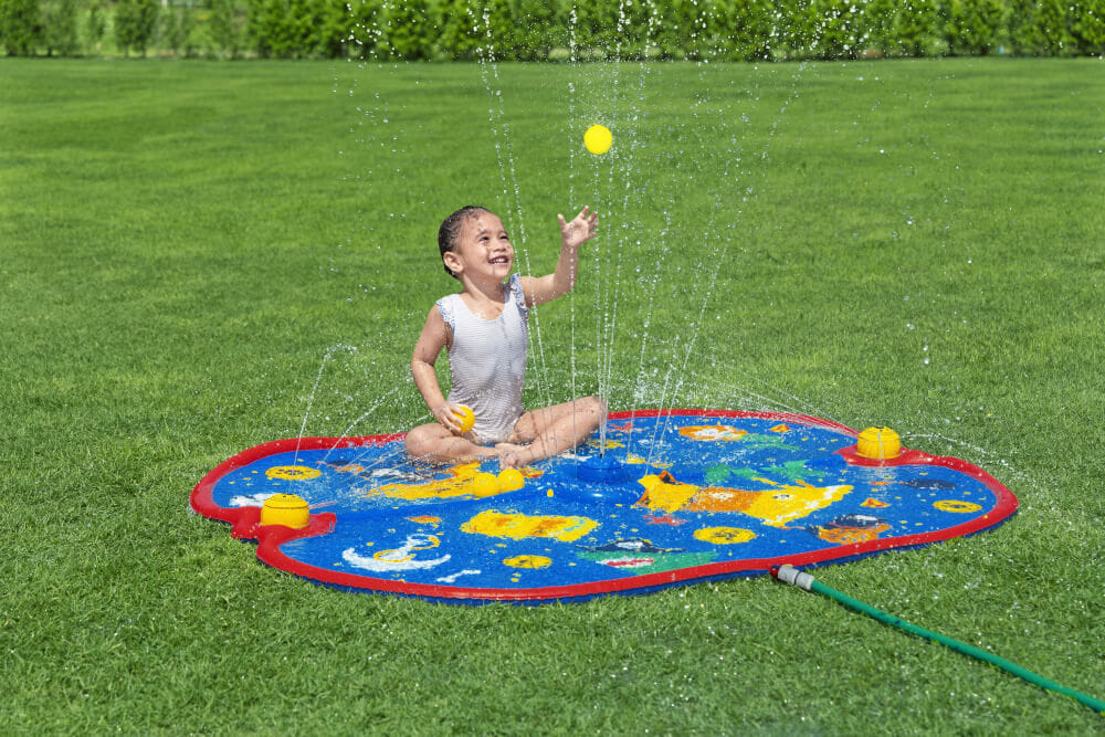 ลานน้ำพุสำหรับเด็ก BESTWAY 52725 ขนาด 1.70M X 1.40M PIRATE PARADISE SPLASH PAD