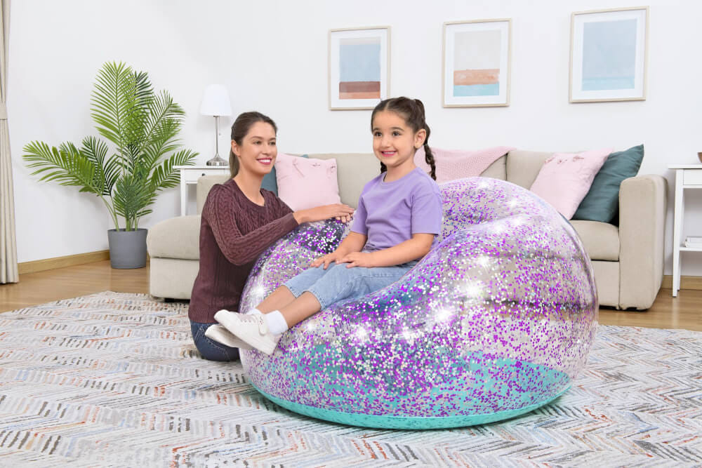 โซฟาเป่าลม  BESTWAY 75115 GLITTER DREAM ขนาด 114 X 112 X 66 ซม.