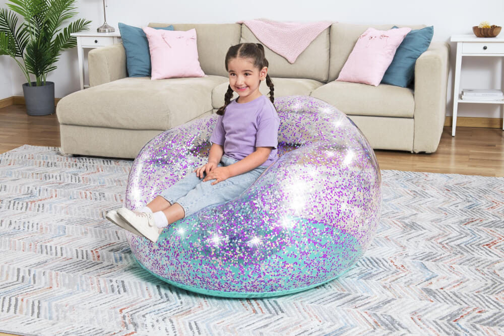 โซฟาเป่าลม  BESTWAY 75115 GLITTER DREAM ขนาด 114 X 112 X 66 ซม.