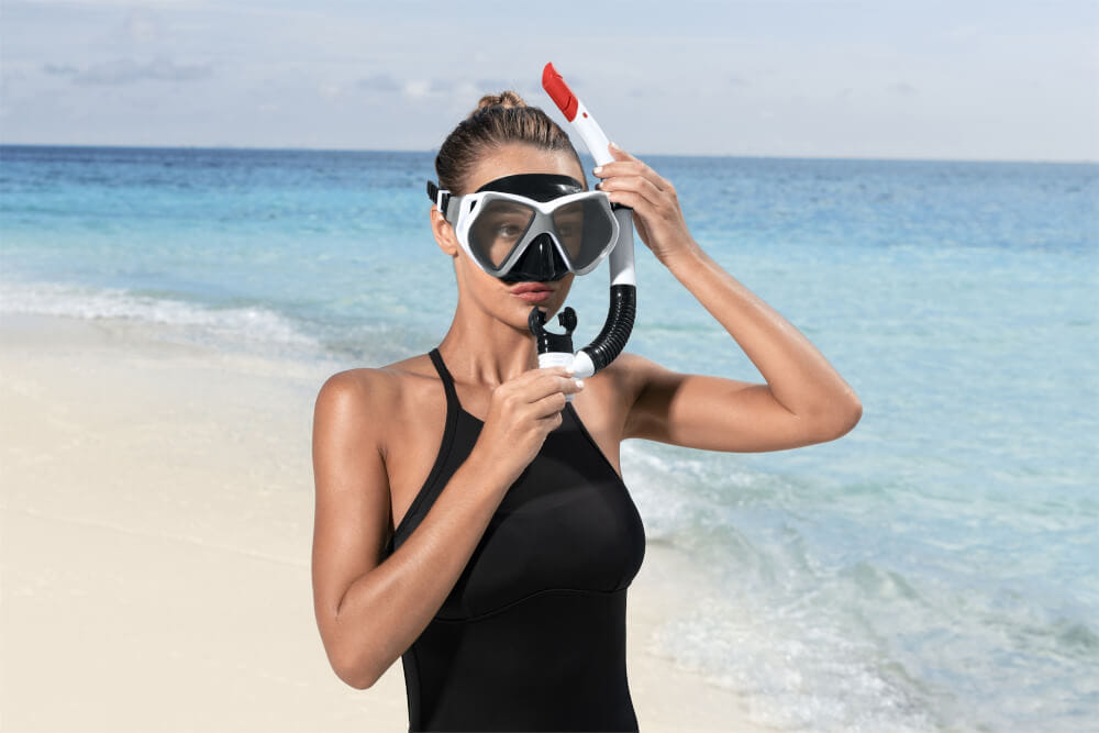 หน้ากากดำน้ำ BESTWAY ลาย DOMINATOR PRO SNORKEL MASK