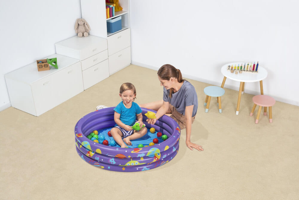 สระน้ำ BESTWAY 52466 ขนาด 1.02M X H25CM INTERGALACTIC SURPRISE BALL PIT