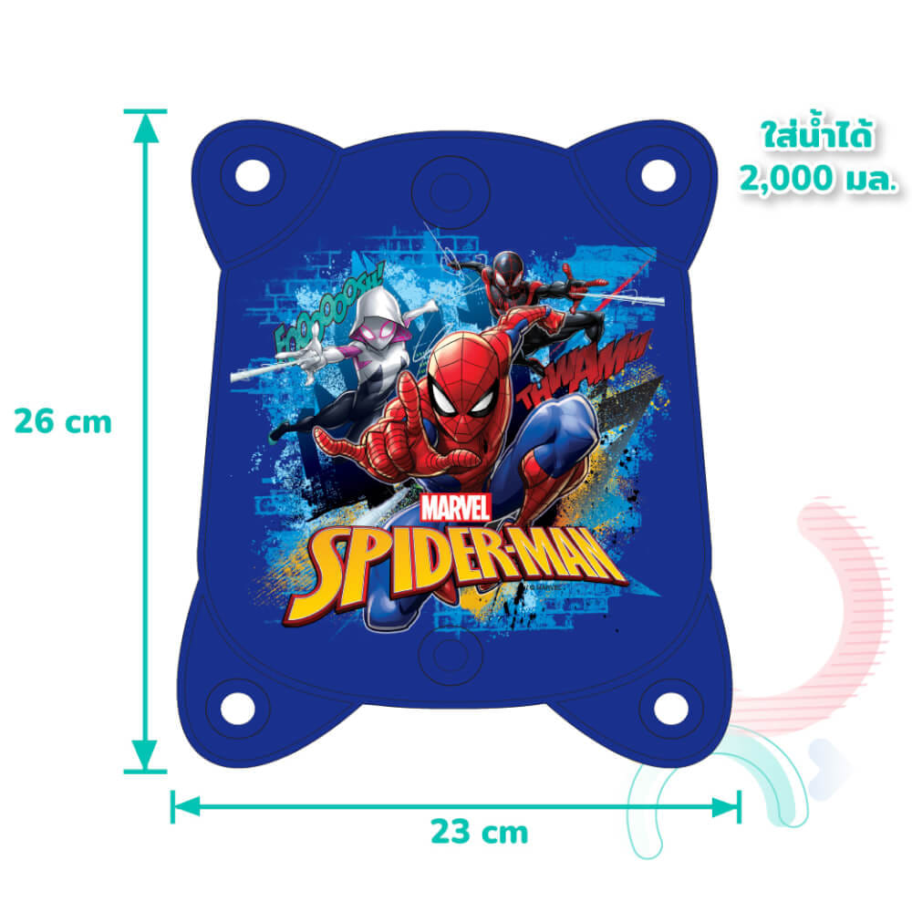 ปืนฉีดน้ำไฟฟ้า แบบถุงเป้ DISNEY MARVEL ลาย SPIDEMAN สีน้ำเงิน