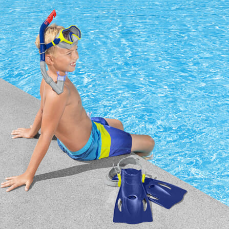 หน้ากากดำน้ำ BESTWAY ลาย CRUSADER SNORKEL SET 7 ปี+_2