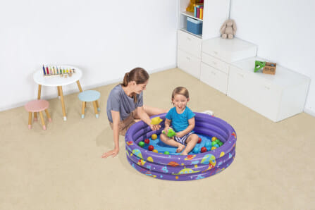 สระน้ำ BESTWAY 52466 ขนาด 1.02M X H25CM INTERGALACTIC SURPRISE BALL PIT_5