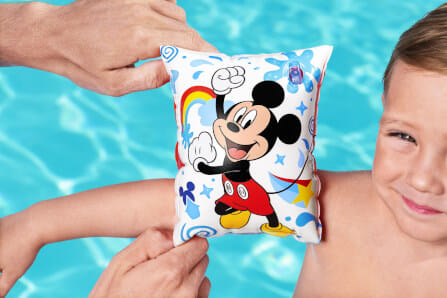 ปลอกแขนว่ายน้ำเด็ก DISNEY ขนาด 9 X 6 นิ้ว ลาย MICKEY & MINNIE_5