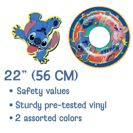 ห่วงยาง ขนาด 22 นิ้ว ลาย STITCH สีเหลือง_5