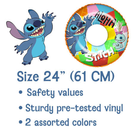 ห่วงยาง ขนาด 24 นิ้ว ลาย STITCH สีส้ม_5