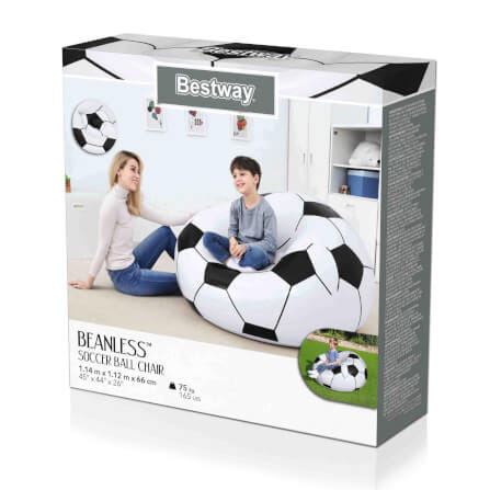 โซฟาเป่าลม  Bestway 75010 Beanless Soccer Ball ขนาด 114 x 112 x 66 ซม. _7