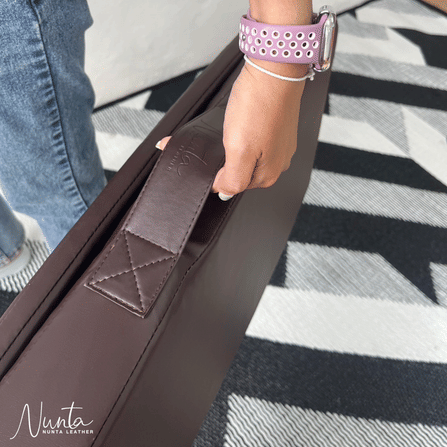 เบาะรองนั่ง พับได้ NUNTA LEATHER RISE FOLDABLE SEAT 60X60X10CM สีเหลืองอ่อน_9