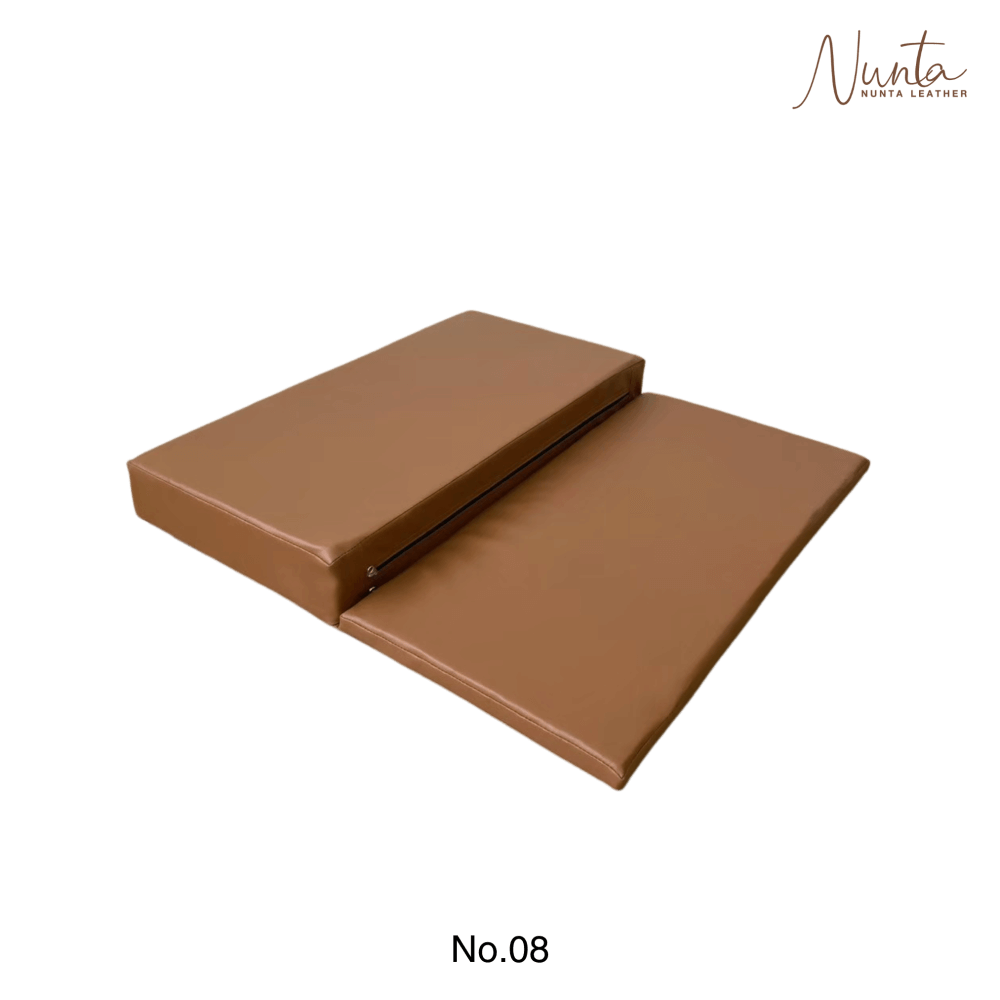 เบาะรองนั่ง พับได้ NUNTA LEATHER RISE FLODABLE SEAT 60X60X10CM สีแทน