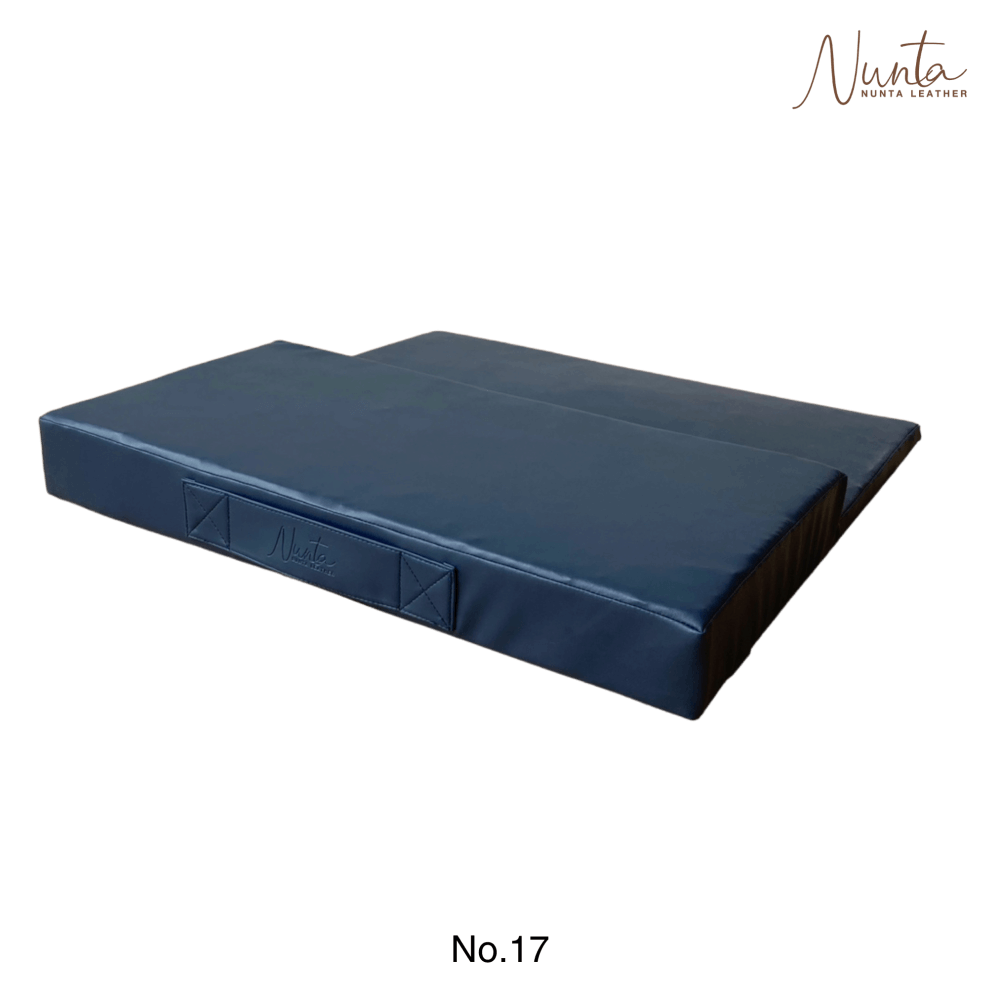 เบาะรองนั่ง พับได้ NUNTA LEATHER RISE FLODABLE SEAT 60X60X10CM สีกรม