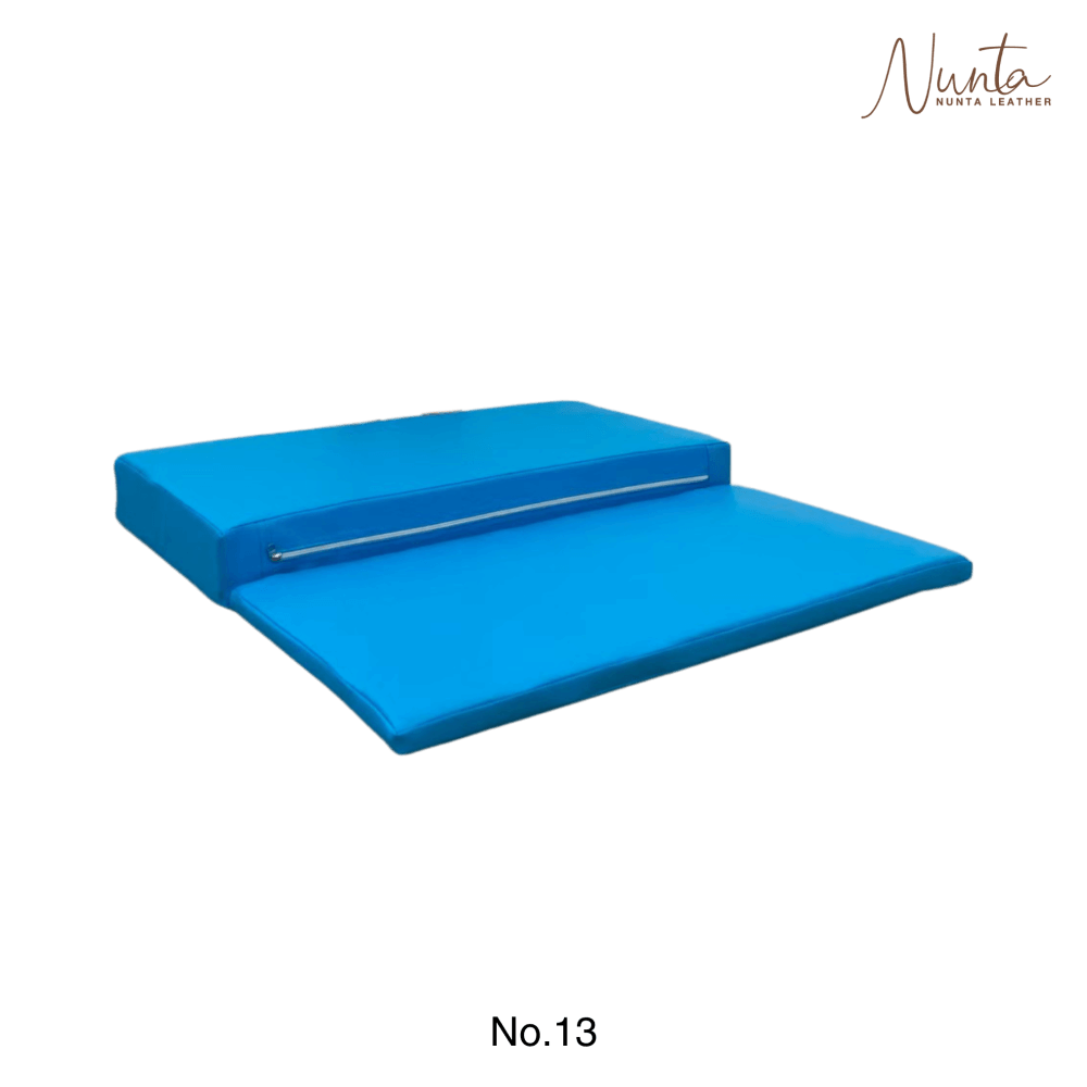 เบาะรองนั่ง พับได้ NUNTA LEATHER RISE FLODABLE SEAT 60X60X10CM สีท้องฟ้า_2