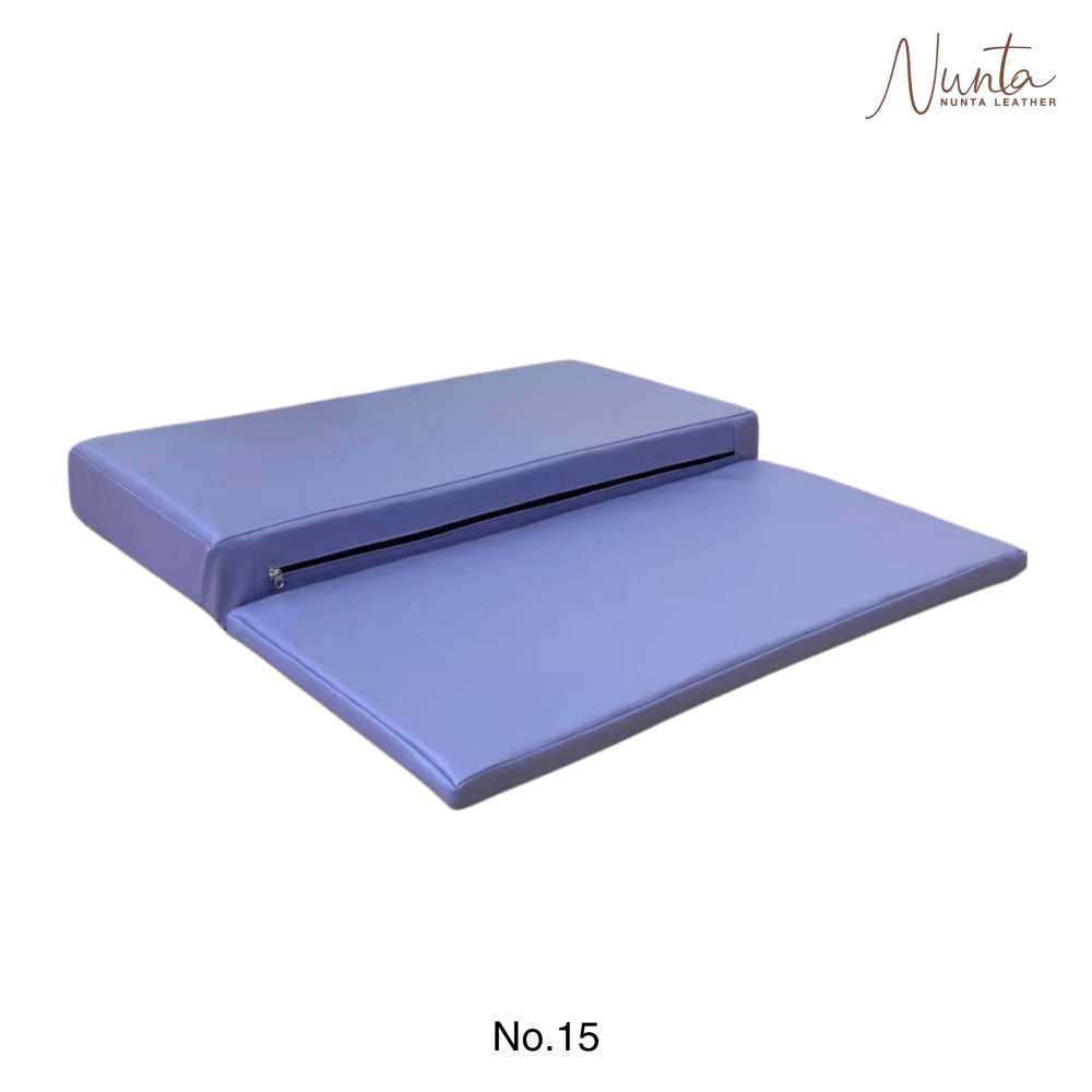 เบาะรองนั่ง พับได้ NUNTA LEATHER RISE FLODABLE SEAT 60X60X10CM สีม่วงอ่อน_2