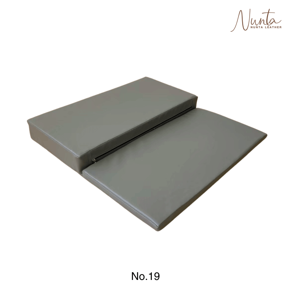 เบาะรองนั่ง พับได้ NUNTA LEATHER RISE FLODABLE SEAT 60X60X10CM สีเทา_2