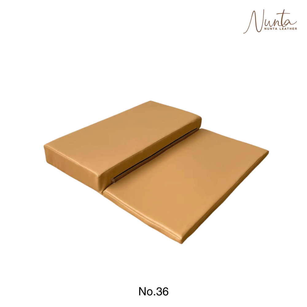 เบาะรองนั่ง พับได้ NUNTA LEATHER RISE FOLDABLE SEAT 60X60X10CM สีเบจ_2