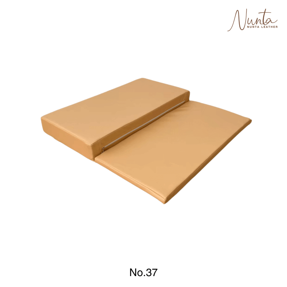 เบาะรองนั่ง พับได้ NUNTA LEATHER RISE FOLDABLE SEAT 60X60X10CM สีชานม_2
