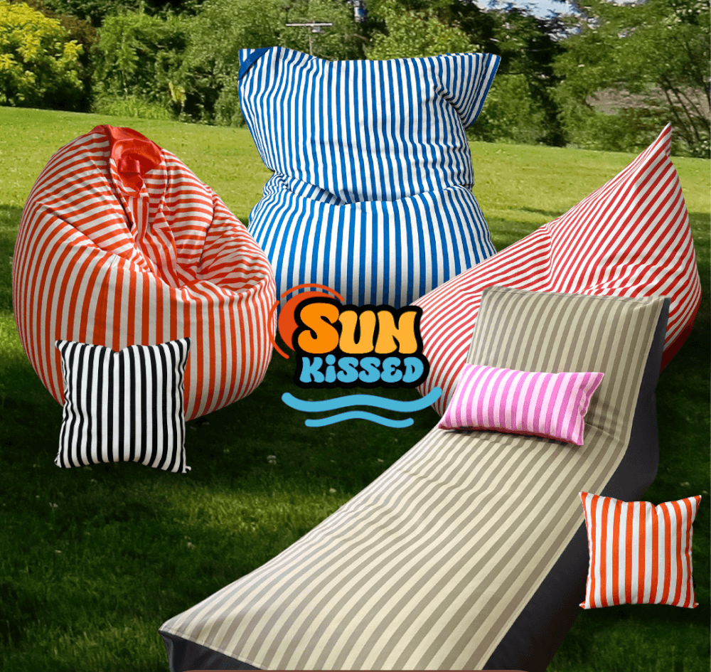 บีนแบค ทรงหมอนยักษ์ Nunta Leather รุ่น Sunkissed Size: XL 135x180cm สีดำ-ขาว_4