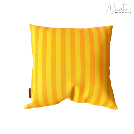 หมอนพิง Nunta Leather รุ่น Sunkissed Size: 15x15 นิ้ว สีเหลืองเข้ม-เหลืองอ่อน