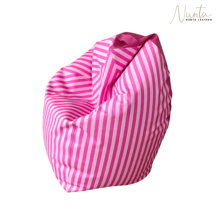 บีนแบค ทรงหยดน้ำ Nunta Leather รุ่น Sunkissed Size: XL 110x110cm สีชมพูอ่อน-ชมพูเข้ม_0