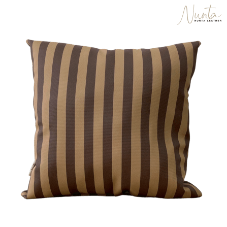 หมอนพิง Nunta Leather รุ่น Sunkissed Size: 20x20 นิ้ว สีน้ำตาลเข้ม-น้ำตาล_0