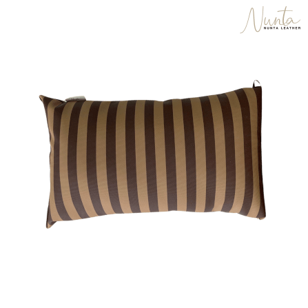 หมอนพิง Nunta Leather รุ่น Sunkissed Size: 18x10 นิ้ว สีน้ำตาลเข้ม-น้ำตาล_0