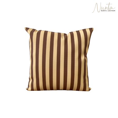 หมอนพิง Nunta Leather รุ่น Sunkissed Size: 15x15 นิ้ว สีครีม-ตาล