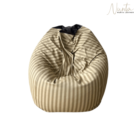 บีนแบค ทรงหยดน้ำ Nunta Leather รุ่น Sunkissed Size: M 70x70cm สีกาแฟ-กาแฟอ่อน_6