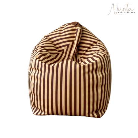 บีนแบค ทรงหยดน้ำ Nunta Leather รุ่น Sunkissed Size: M 70x70cm สีครีม-แทน_6