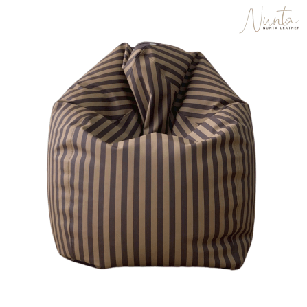 บีนแบค ทรงหยดน้ำ Nunta Leather รุ่น Sunkissed Size: L 90x90cm สีน้ำตาลเข้ม-น้ำตาล_7